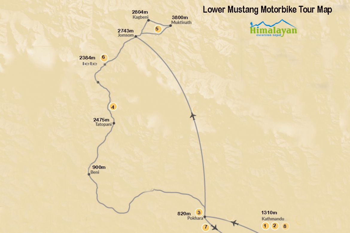 Lower Mustang Motorbike Tour